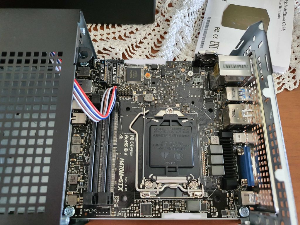 A look of the motherboard