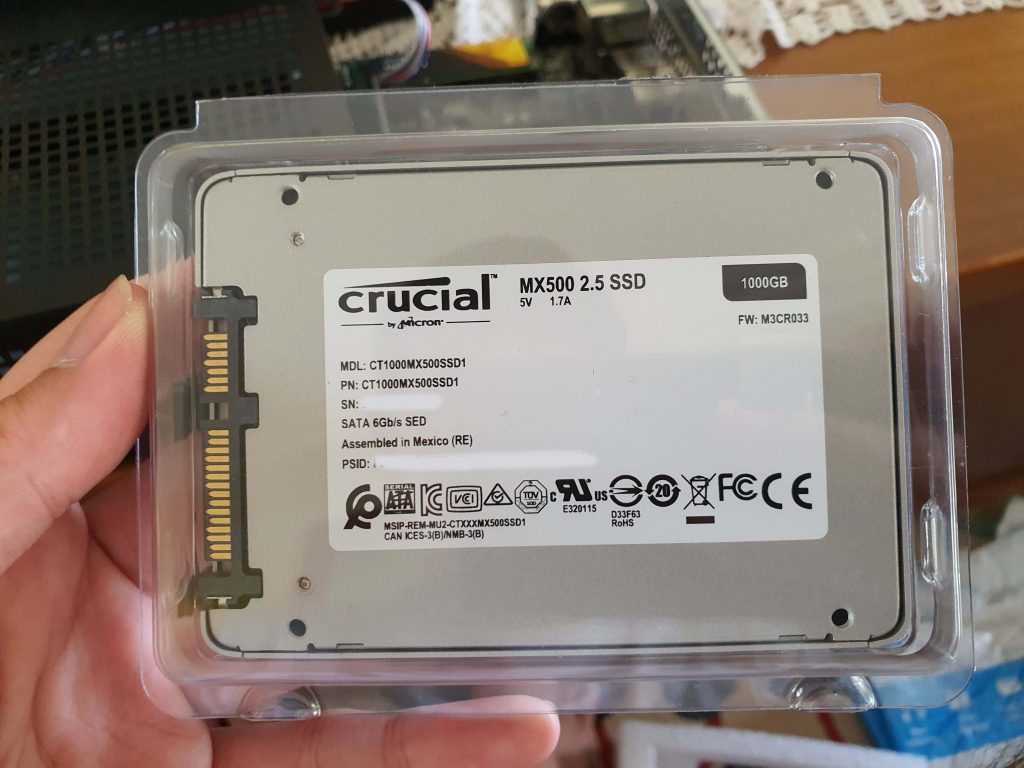 Crucial MX500 SSD for second tier storage