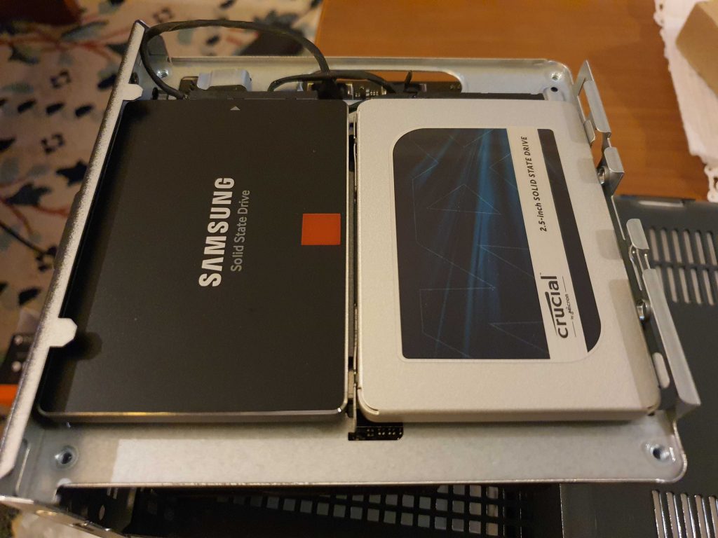 Added my old Samsung 850 PRO SSD for additional storage for dev VMs